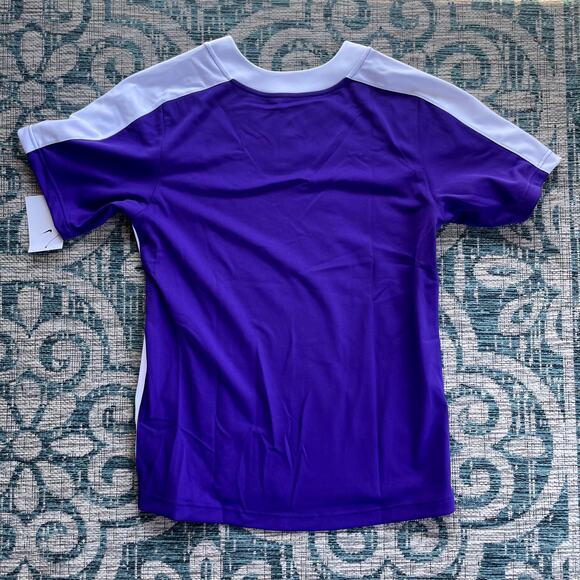 Nike‎ Team Engineered Baseball Men's Jersey Purple White NWT - Size M - Picture 2 of 9